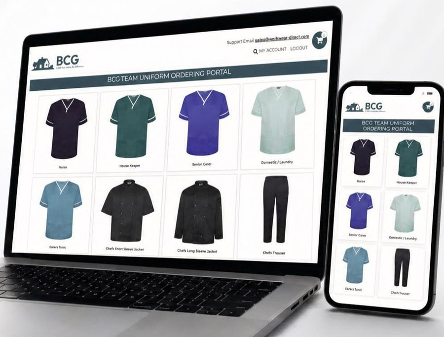 Secure Buying Wardrobe on a laptop and phone